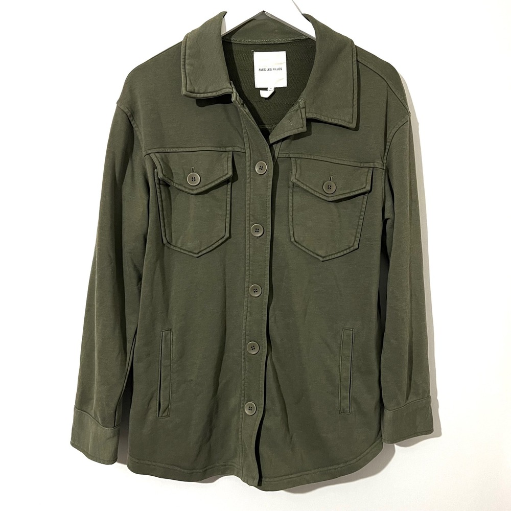 Avec Les Filles Olive Utility Jacket